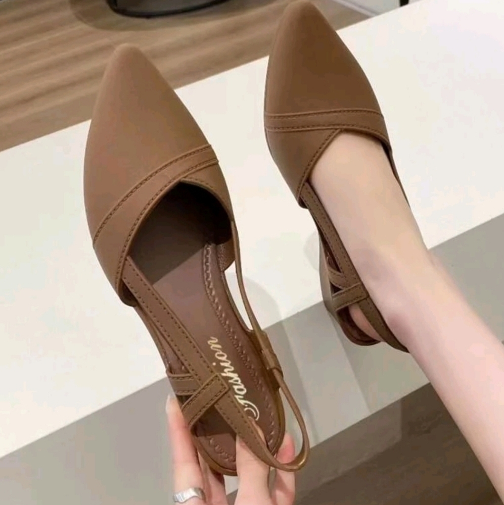 NEW Women’s Sepia Brown Wedge Healed Platform Sandle pointed‎  toe Shoes